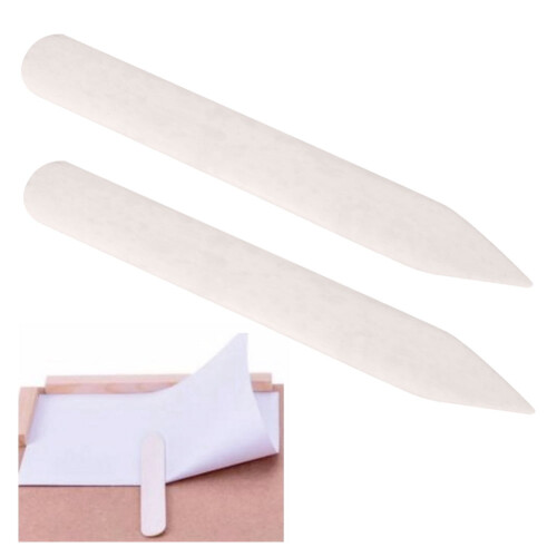 Tebru 2PCS Bone Folder Creaser Scoring Folding Creasing Paper Leather Craft Hand Tool 1