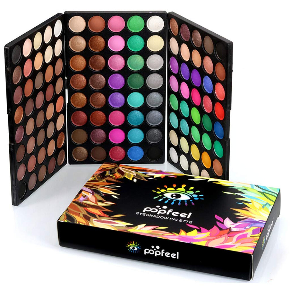 120 Colors Eyeshadow Palette Matte and Shimmer  Pigmented Makeup for Natural and Glam Looks