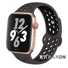 Sportarmband kompatibelt med Apple Watch 46 mm, 44 mm, 40 mm, 38 mm, 41 mm, 45 mm, 49 mm, Andningsbart armband för serie 10, 9, 8, 7, 6SE, 3 Ultra2,