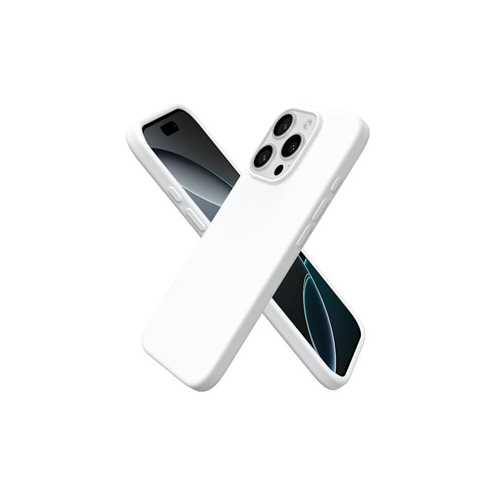 Compatible With Iphone 16 Pro Max - Elegant & Shockproof Silicone Case White 9423501802576