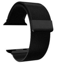 Slät rostfritt stålarmband kompatibelt med Apple Watch med Apple Watch 42 mm blå