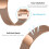 Bracciale Milanese Loop compatibile con Fitbit Inspire3 Oro Rosa 2