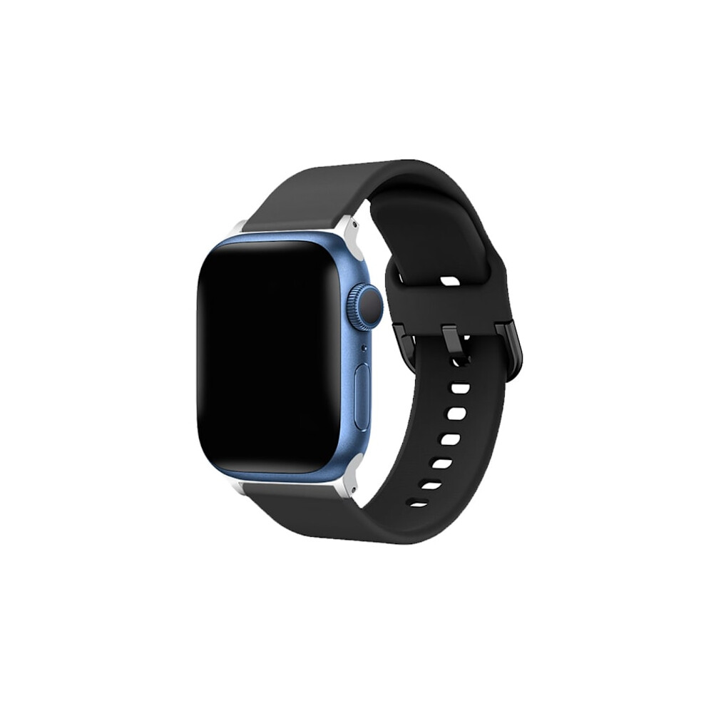 Soft Silicone Bracelet Compatible With Apple Watchwith Apple Watch Ultra 2 49Mm Black 9423501802743