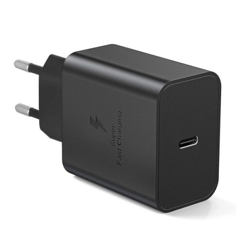 Γρήγορος φορτιστής 45W για συμβατότητα με Samsung USB-C + καλώδιο USB C 2M, μαύρο 1