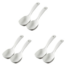 6-teiliges Servierlöffel-Set: Suppenkelle mit Griff, wiederverwendbarer Porridgelöffel, Suppenkelle