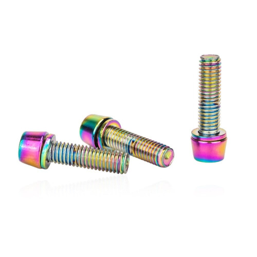 Βίδες τιμονιού ποδηλάτου M5*18mm μωβ Ποσότητα 6 τεμάχια M5Bolts ποδηλάτου 2