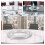 Turntable Rotating Stand Restaurant Round Bearing Dining Base Display Rack Glass 4