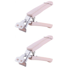 Set van 2 pannenklemmen, kom- en bordgrijpers, antislip, roestvrij staal