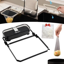 Colador de fregadero con ventosa y malla (200 unidades), rejilla de filtro de basura para fregadero de cocina compatible con desagüe, color negro +