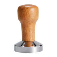 51/53/58 mm-es kávéadagoló, kávé tamper, eszpresszógéphez, fa színű kiegészítő, 51 mm