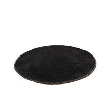 Tapis rond Kafsov anti-peluche, 101,6 cm (40 po), poils courts, lavable en machine, adapté aux enfants et aux animaux de compagnie, envers en
