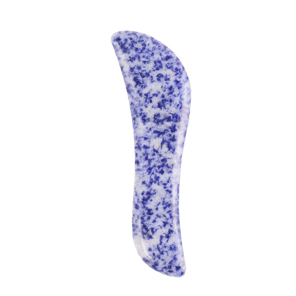 Rose Quartz Gua Sha Facial Tool for Contouring and MultiArea Massage, Smooth Natural Stone
