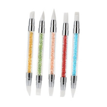 DoubleEnded Nail Art Carving Pen Set 5PCS Silicone Sculpting Tools for 3D Design Professional Use