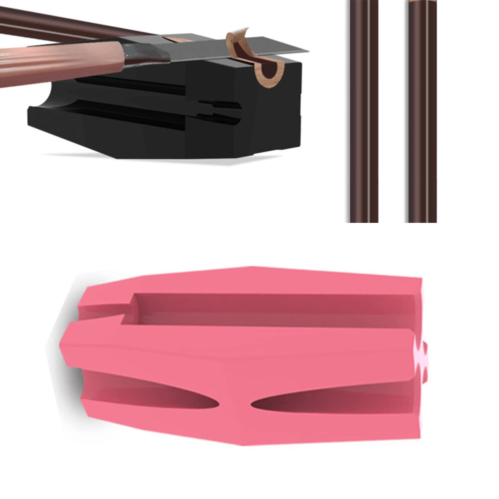 4 in 1 Eyebrow Pencil Sharpener with Duckbill Grip for Microblading and Precise Tip Shaping