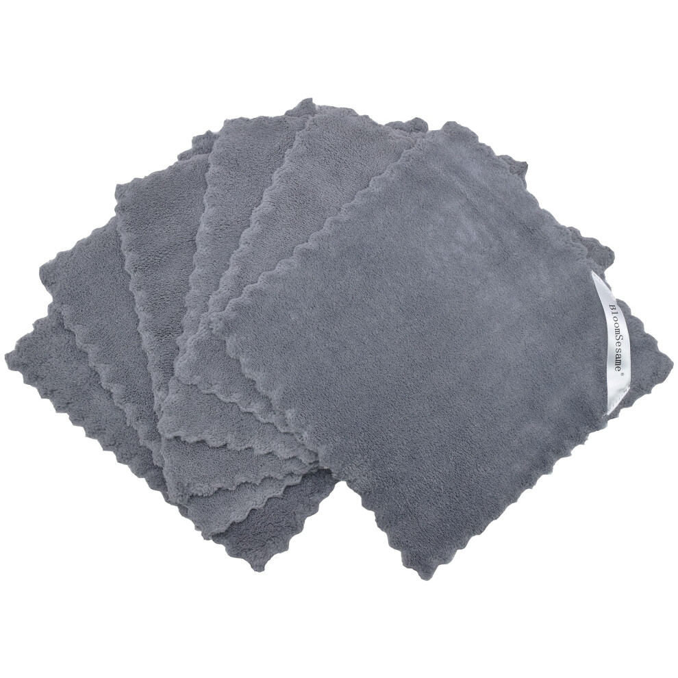Microfiber Makeup Remover Cloths Pack â Soft Grey, Reusable, Chemical 8x8 Inch for Sensitive Skin