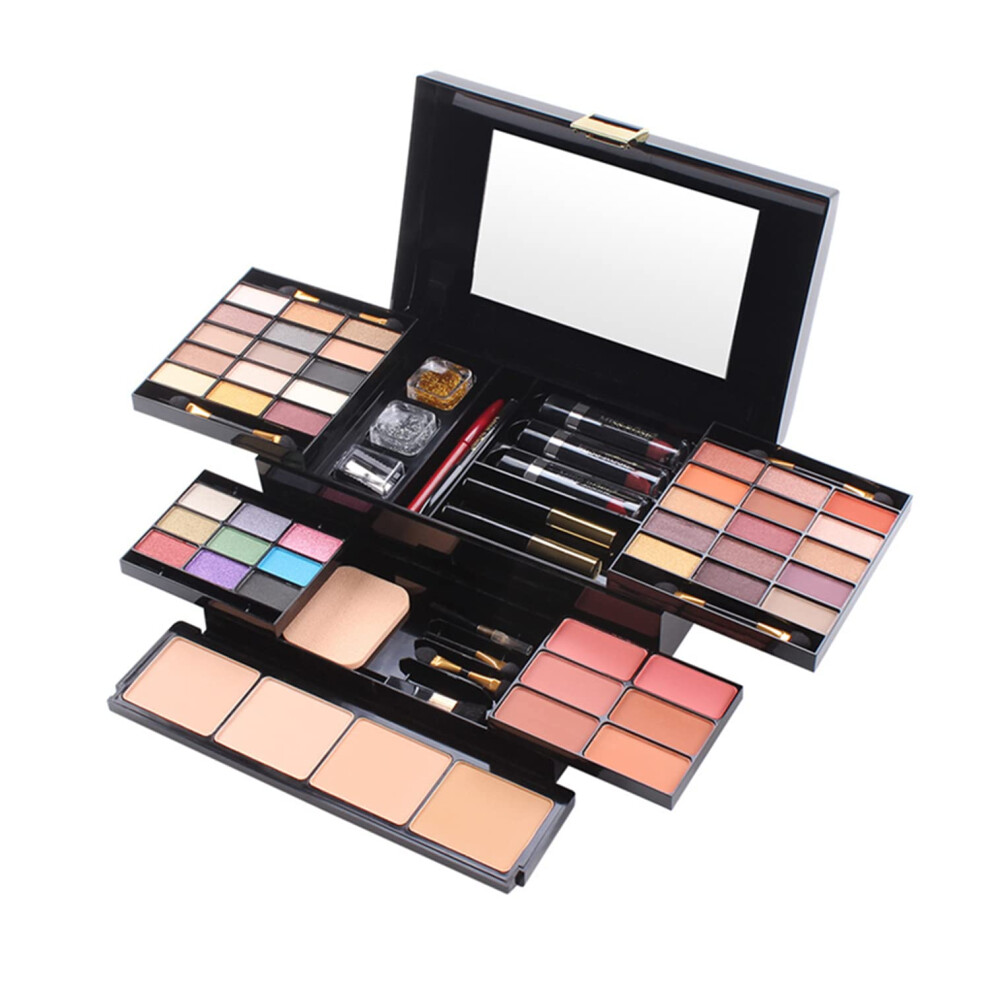 All in One Makeup Kit 49 Colors Palette with Eyeshadow Lip Gloss Blush and Eyebrow Pencils