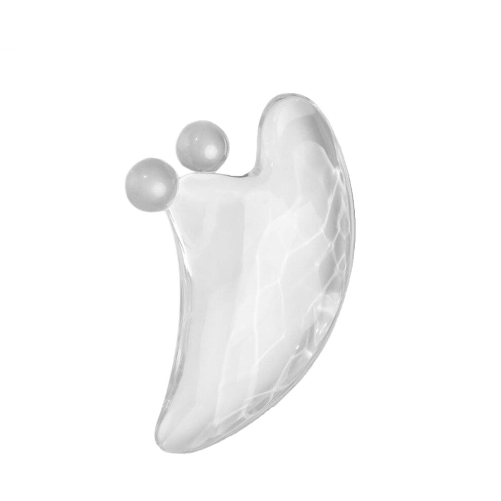 Face Massage Tool Transparent Resin Gua Sha Scraper Board Lightweight Ergonomic Facial Massager