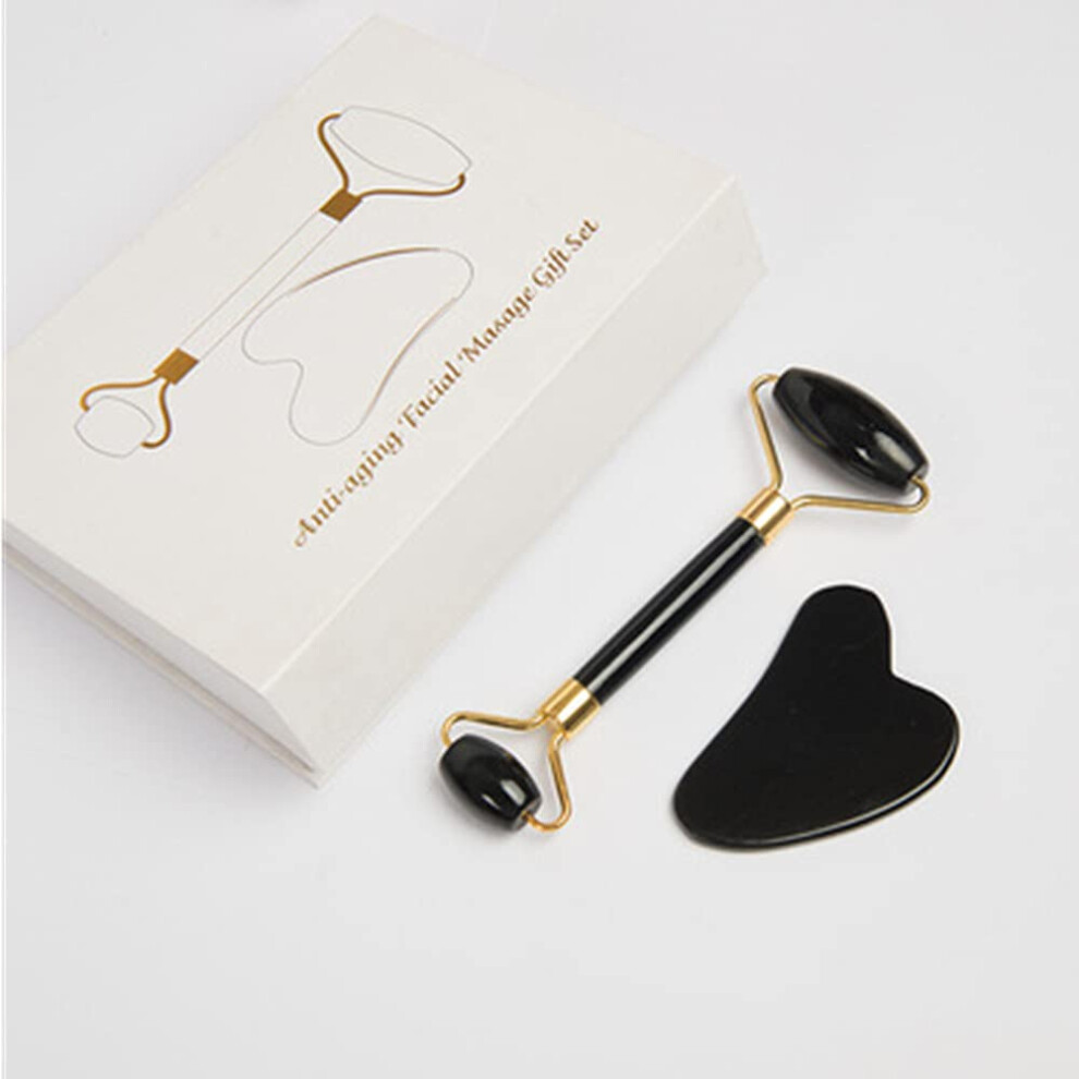 Jade Roller and Gua Sha Set Natural Jade Facial Massage Tools for Face Neck and Skincare Boost