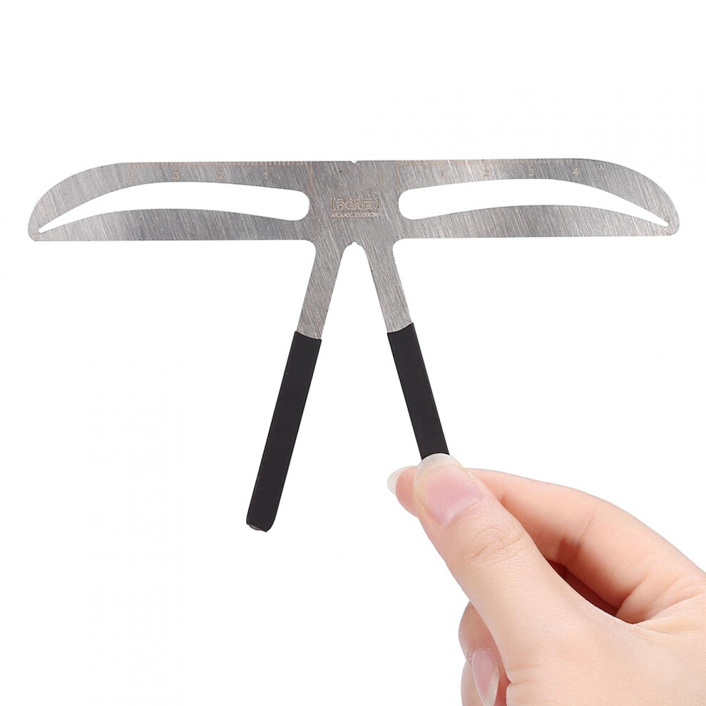 Permanent Makeup Eyebrow Ruler Stainless Steel Microblading Tool for Precise Brow Positioning