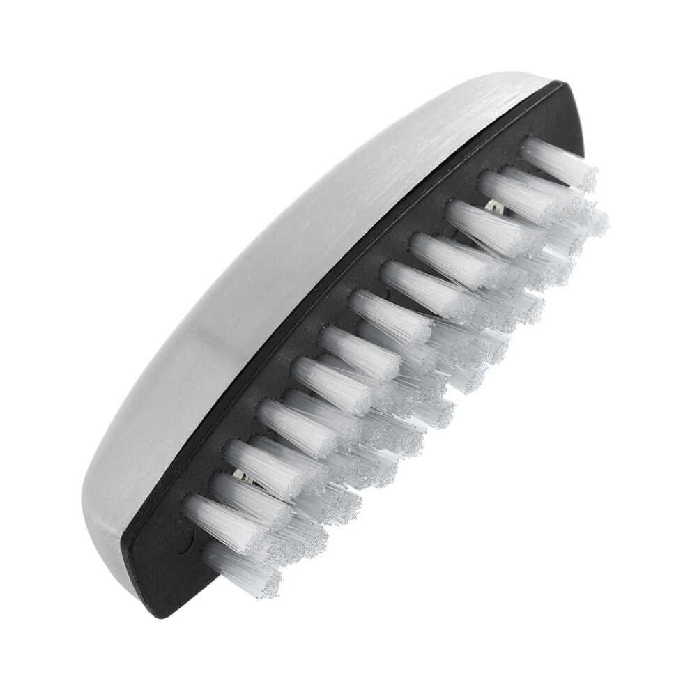 Stainless Steel Nail Brush with Gentle Nylon Bristles Ergonomic Grip for Manicure and Hand Washing