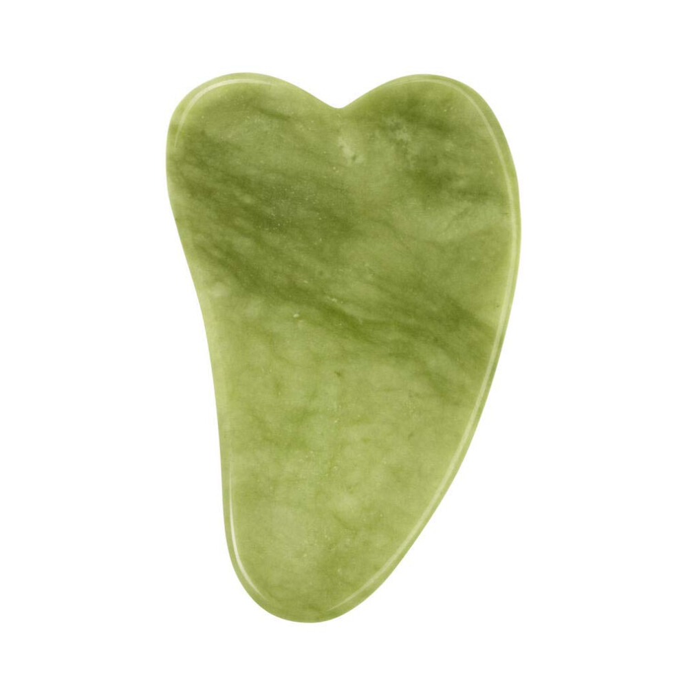 Natural Jade Gua Sha Tool for Facial Puffiness Reduction and Skin Lifting Massage