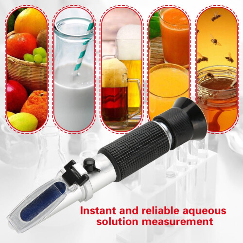 Growcolor 1.000-1.130 Wort Specific Gravity Refractometer Beer Fruit Juice Wine Sugar Test Gravity Refractometer 2