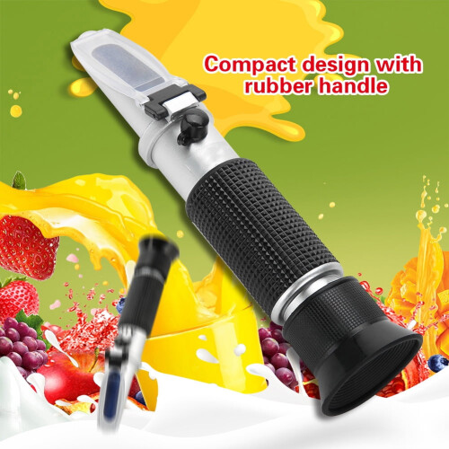 Growcolor 1.000-1.130 Wort Specific Gravity Refractometer Beer Fruit Juice Wine Sugar Test Gravity Refractometer 1