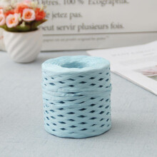 1 Rolle/218 Yards Naturraffiaband, Papiergarn zum Verpacken von Geschenken, für Blumensträuße, Bastelarbeiten und zum Weben von Dekorationen