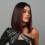 Chic Κόκκινη Περούκα Ombre Bob 16 ιντσών - Ίσια Συνθετική Τρίχα, Μέση Μέση, Εύκολη στο 3