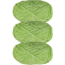 3 piezas de hilo de chenilla suave de 120 g, hilo esponjoso y aterciopelado para ganchillo, punto y manualidades, hilo cálido para gorros, bufandas,