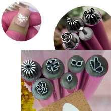Easygou 15Pcs Nail Art Stamp Pen Set with Different Patterns, Flower Nail Stamper Kit, Dotting Tools, compatible with nail art designs