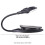 Qiiburr Mini LED-leeslamp, warm licht, verstelbare clip 1