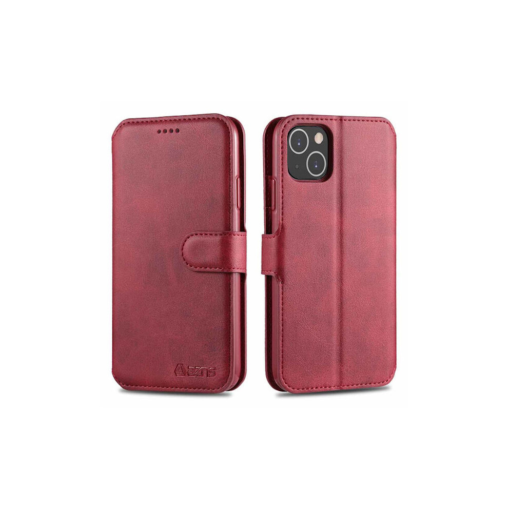 Compatible With Iphone 13 - Wallet Case Red 9048212157892