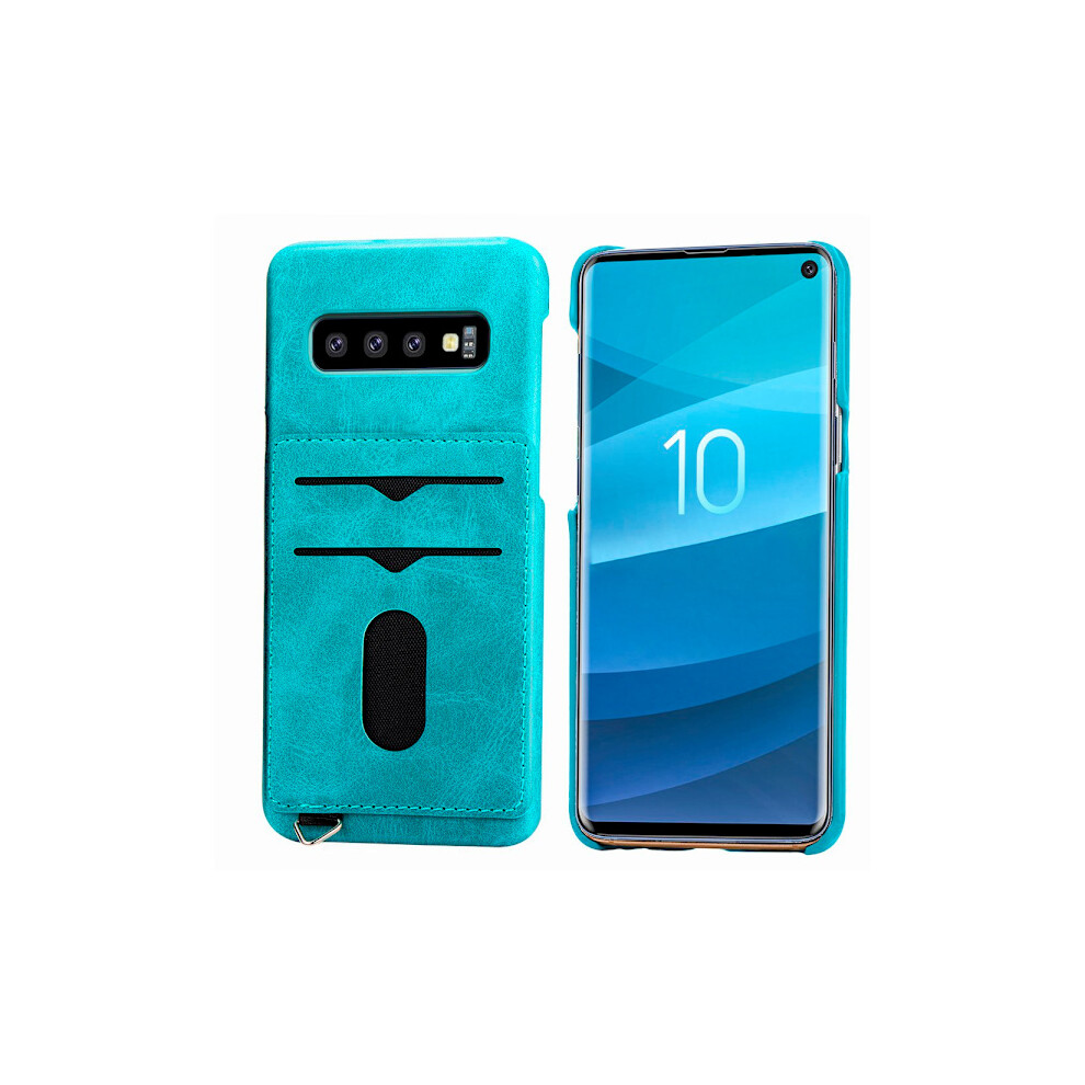 Case With Card Holder - Compatible With Samsung Galaxy S10 Blue Green Blue,Green 9048212157960