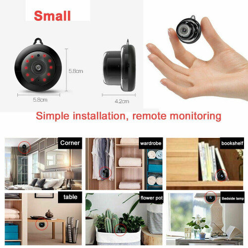 Μίνι Κάμερα Μικρή Nanny Cam1080P Ασύρματες Φορητές Εσωτερικές Εξωτερικές Κάμερες 1