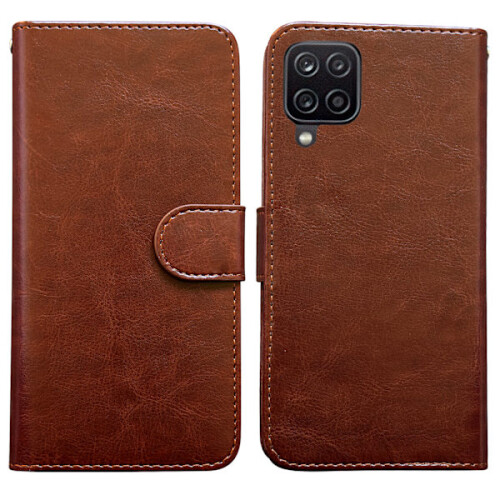 Capa de couro preta para Samsung Galaxy A12 / A12 5G - Proteção 1
