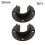 Yannee2Pcs Βάσεις Ράβδων Ντουλάπας από Ανοξείδωτο Ατσάλι, Βάση Φλάντζας Ράβδων 1