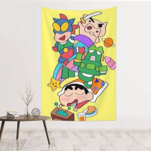 Wandteppich „Powerpuff Girls“, wasserfestes Polyestergewebe, Schlafzimmer, Wohnzimmer, Studentenwohnheim, Geburtstagsgeschenk, Einheitsgröße
