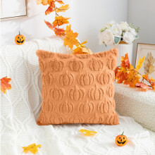 Pillíní Caithimh Pumpkin Plush3D hociret - Maisiúcháin an Fhómhair/Oíche Shamhna/Lá an Bhuíochais, Cúisíní Uigeacha Cluthar don