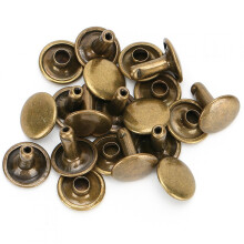 Remaches Eatbuy, broches de metal duraderos y exquisitos, color negro bronce, decoración resistente (bronce)