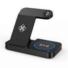 Trådløs opladningsstation, 3-i-1 foldbar stander kompatibel med iPhone 13/12/11/XS/XR/8P, AirPods2/pro, Apple Watch