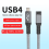 Καλώδιο USB4, Στερεοσκοπικός Αγκώνας 90, Καλώδιο Δεδομένων USB4 Τύπου C 40Gbps, Γρήγορη 6