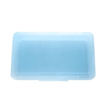 Sub 1 dolar, Husă de plastic pentru creioane, cutie de depozitare din plastic transparent, capac cu balamale pentru pixuri/rechizite de artă,