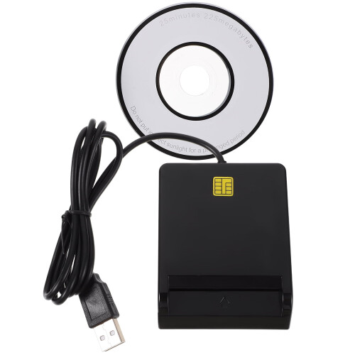Φορητή συσκευή ανάγνωσης έξυπνων καρτών USB για όλους, συμβατή με Windows Vista X10.3.x+ 1