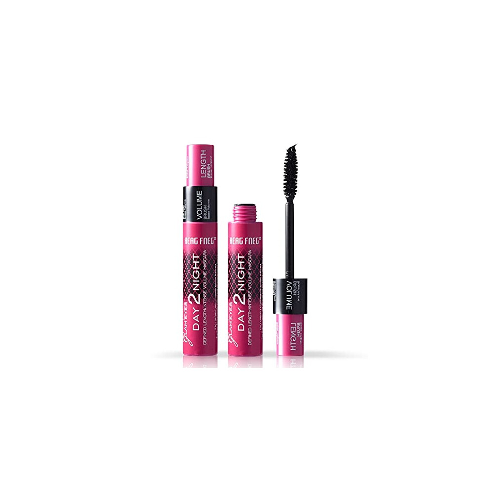 Waterproof Mascara Long Curl Volumizing Lash with Instant Volume Boost and Clump  Smooth Wear
