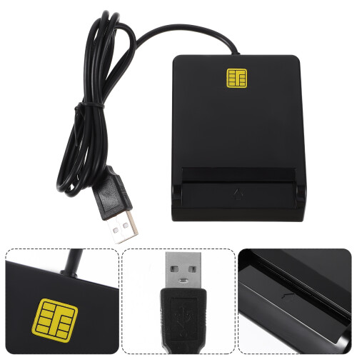 Φορητή συσκευή ανάγνωσης έξυπνων καρτών USB για όλους, συμβατή με Windows Vista X10.3.x+ 2
