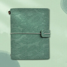 Carnet QUTETN A6, 96 pages, motif floral en dentelle vintage et similicuir, jaquette à couleur changeante, format vierge/ligné/quadrillé,