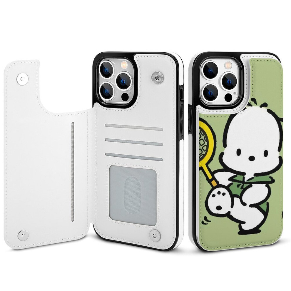 Pochacco Compatible Iphone 14 Pro Max Wallet Case With Card Holder, Pu Leather Flip Folio, Magnetic Clasp & Shockproof Cover For Women 9048212778752
