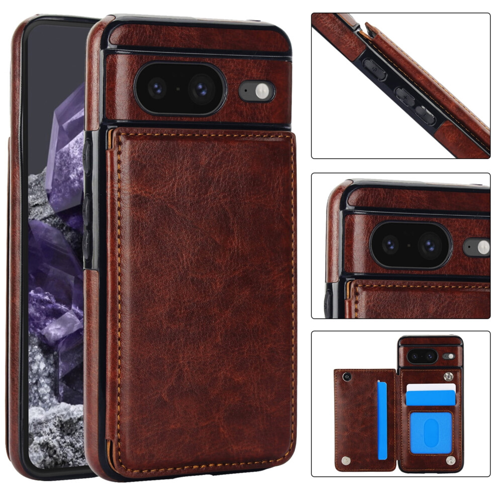 Wallet Case For Google Pixel 9 Pro Xl With Card Holder, Premium Pu Leather Folio Flip Case With Kickstand, Magnetic Clasp & Shockproof Design 9048212778653