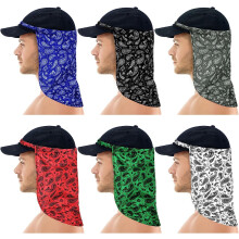 Zonbeschermende nekdoek UV-bescherming hoed met paisleyprint nekbeschermer gezichtsbedekking voor dames en heren, geschikt voor vissen en andere